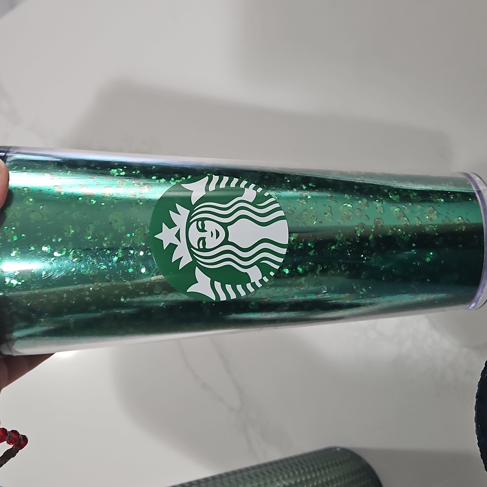 Lot Of Starbucks Textured Tumblers - Black, Lavender, Teal, Green - Picture 4 of 6